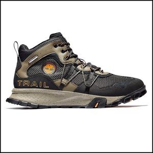 Timberland Garrison Trail Mid Hiker Boots Black W Brown 7.5